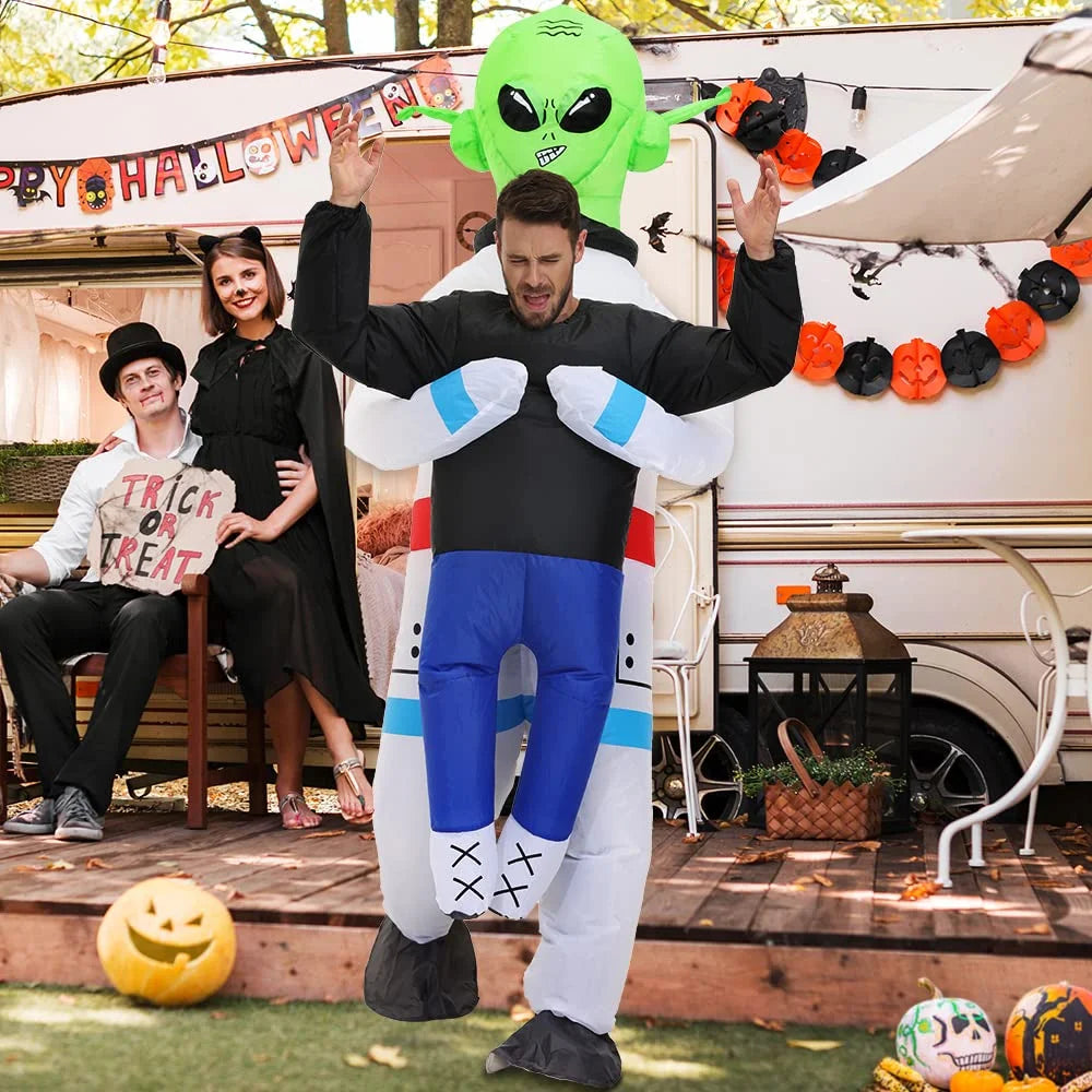 "Hilarious Inflatable Alien Costume for Adults & Teens - Perfect for Halloween, Graduation, and Parties!"