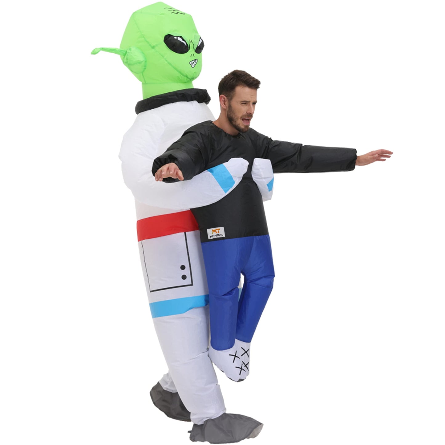 "Hilarious Inflatable Alien Costume for Adults & Teens - Perfect for Halloween, Graduation, and Parties!"